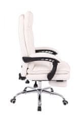 BHM Germany Elektromos irodai szék, műbőr, fehér