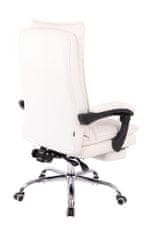 BHM Germany Elektromos irodai szék, műbőr, fehér
