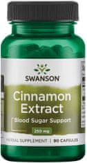 Swanson Fahéj kivonat 250 mg (fahéj kivonat), 90 kapszula