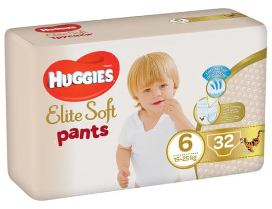 Huggies Elite Soft Pants XXL 6, 32 db