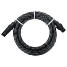 Greatstore fekete szívótömlő PVC csatlakozókkal 4 m 22 mm