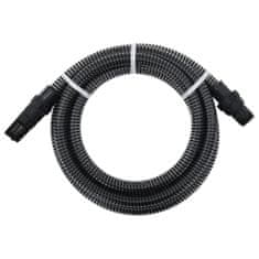 Greatstore fekete szívótömlő PVC csatlakozókkal 10 m 22 mm