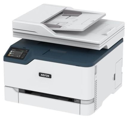 Nyomtató Xerox C235V_DNI (C235V_DNI) fekete-fehér színes tintasugaras toner multifunkciós multifunkciós nyomtató, amely különösen irodai használatra alkalmas.