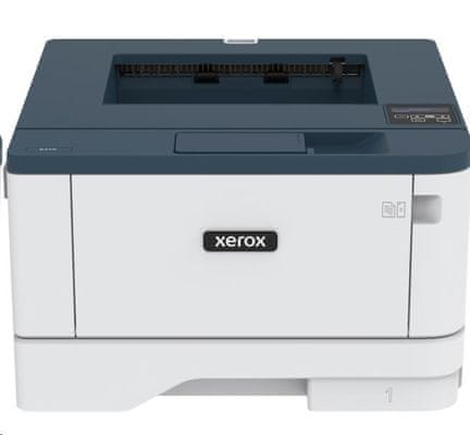 Nyomtató Xerox B310V_DNI (B310V_DNI) fekete-fehér lézer toner multifunkciós multifunkciós nyomtató, amely különösen irodai használatra alkalmas.