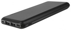 Aligator PB1000, 10000mAh 3in1, micro/iPh/USB-C, fekete