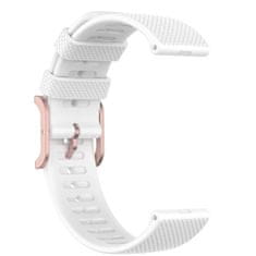 BStrap Silicone Rain szíj Huawei Watch GT2 42mm, white
