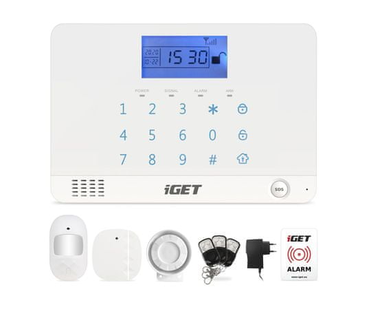 iGET SECURITY M3B - Otthoni GSM biztonsági rendszer, készlet, iGET ALARM alkalmazás