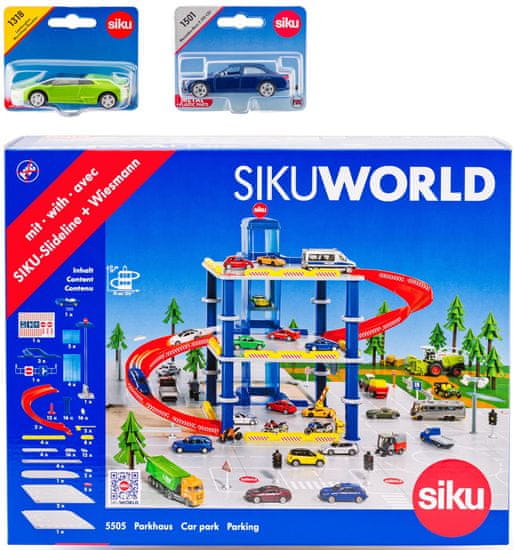 SIKU World Garázs 2 autóval