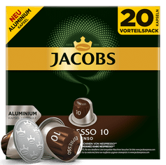 Jacobs Espresso intenzitás 10, 20 kapszula a Nespresso számára