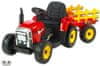 Tractor Lite gyerek elektromos autó - piros