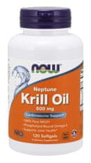 NOW Foods Krill Oil Neptun (krill olaj), 500 mg, 120 lágyzselé kapszula