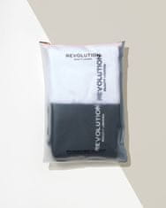 Elasztikus hajturbán (Microfibre Hair Wrap) (Változat Black/White)