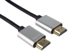 PremiumCord Slim HDMI High Speed + Ethernet kábel, 3 m
