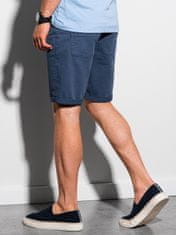 OMBRE Alkalmi férfi rövidnadrág Finn kék XL