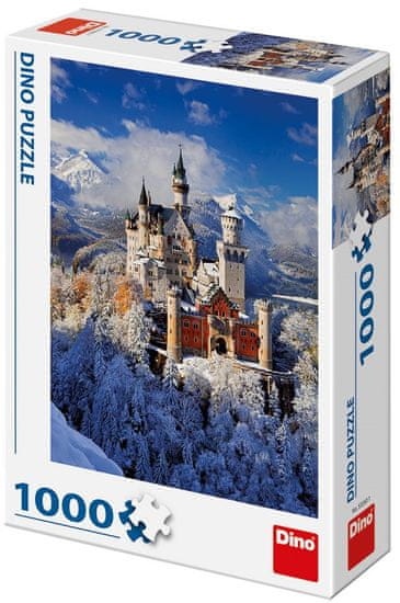 DINO Téli Neuschwanstein puzzle, 1000 darab