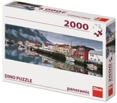 DINO Halászfalu puzzle panoráma, 2000 darabos