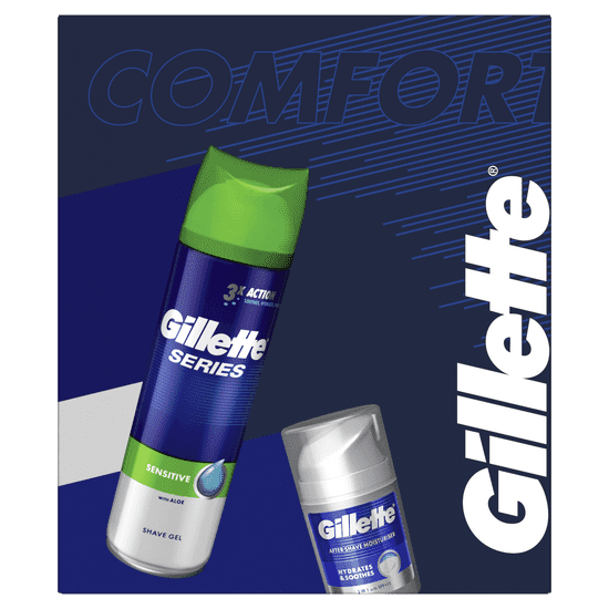 Gillette Ajándékkészlet: Series borotvagél + hidratáló krém 