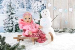 Baby Annabell Deluxe flitteres téli kezeslábas, 43 cm