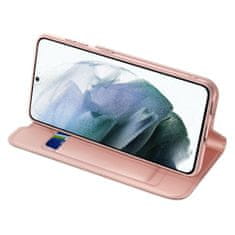 Dux Ducis Skin Pro bőr könyvtok Samsung Galaxy S21 FE, rózsaszín