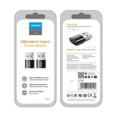 Joyroom adapter USB-C - USB F/M, fekete