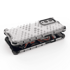 IZMAEL Honeycomb páncéltok szilikon szélekkel OnePlus 9 telefonhoz KP13212 fekete
