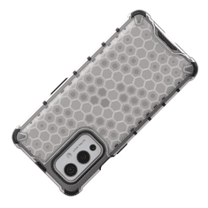 IZMAEL Honeycomb páncéltok szilikon szélekkel OnePlus 9 telefonhoz KP13212 fekete