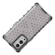 IZMAEL Honeycomb páncéltok szilikon szélekkel OnePlus 9 Pro telefonhoz KP11000 fekete