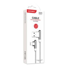 Kaku Elbow kábel USB / Lightning 3.2A 1.2m, fehér