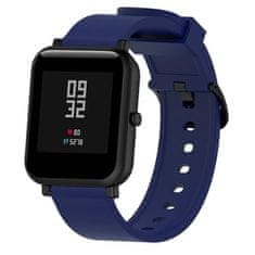 BStrap Silicone V4 szíj Samsung Galaxy Watch Active 2 40/44mm, dark blue