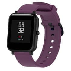 BStrap Silicone V4 szíj Xiaomi Watch S1 Active, dark purple