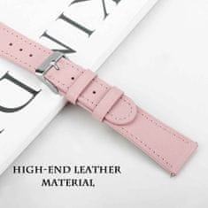 BStrap Leather Italy szíj Samsung Galaxy Watch 3 41mm, pink