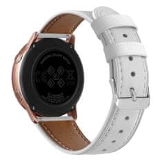 BStrap Leather Italy szíj Samsung Galaxy Watch 42mm, white
