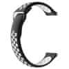 Silicone Sport szíj Samsung Galaxy Watch 3 41mm, black/white