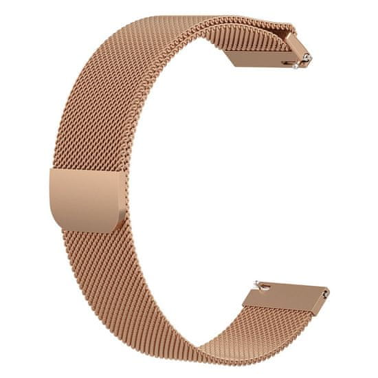 BStrap Milanese szíj Samsung Galaxy Watch Active 2 40/44mm, rose gold
