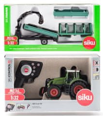 SIKU Control - RC traktor Fendt 939 távirányítóval + zöld Oehler utánfutó, 1:32