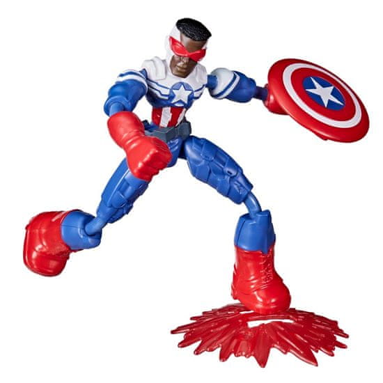 Avengers Bend and Flex Captain America Falcon figura