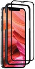 FIXED 3D Full-Cover edzett védőüveg applikátorral Apple iPhone 13/13 Pro készülékhez, fekete (FIXG3DA-723-BK)