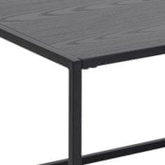 Design Scandinavia Seaford dohányzóasztal, 110 cm, fekete
