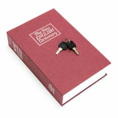 Timeless Tools Könyv alakú biztonsági doboz-bordó