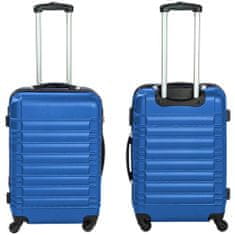 Timeless Tools 4 db-os merev falú bőrönd szett, 4 színben-kék