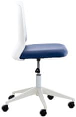 BHM Germany Apolda irodai szék, szintetikus bőr, kék
