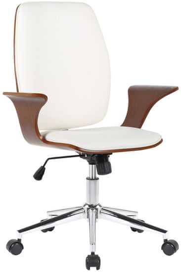 BHM Germany Burbank irodai szék, dió / fehér