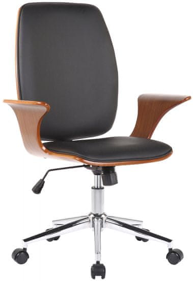 BHM Germany Burbank irodai szék, dió / fekete