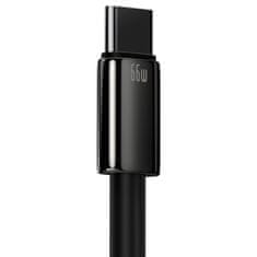 BASEUS Tungsten kábel USB / USB-C QC 66W 6A 2m, fekete