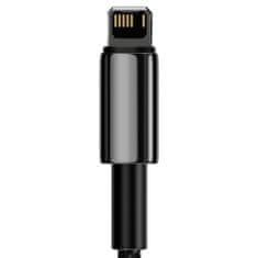 BASEUS Tungsten kábel USB / Lightning 2.4A 1m, fekete