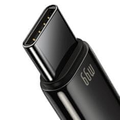 BASEUS Tungsten kábel USB / USB-C QC 66W 6A 2m, fekete