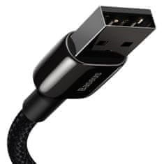 BASEUS Tungsten kábel USB / Lightning 2.4A 2m, fekete