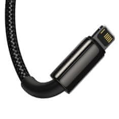 BASEUS Tungsten 3in1 kábel USB - Lightning / USB-C / Micro USB 3.5A 1.5m, fekete