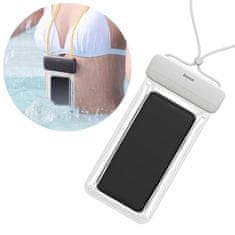 BASEUS Waterproof vízálló telefontok 7.2'', fehér