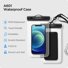Spigen A601 vízálló telefontok, 2-pack, átlátszó